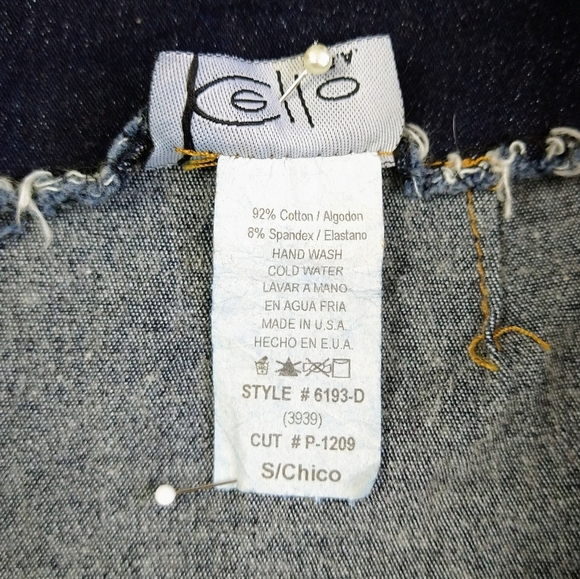 SOLD!!!!Vintage Cello Jean Mini Skirt Size Small - Picture 6 of 15